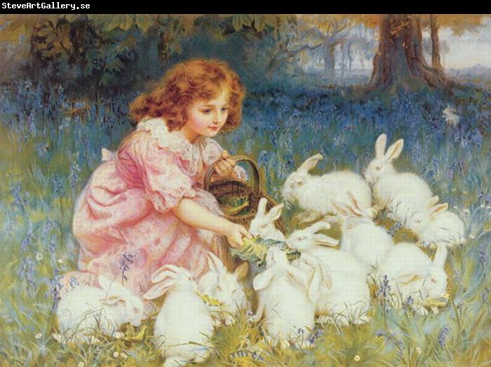 Frederick Morgan Feeding the Rabbits